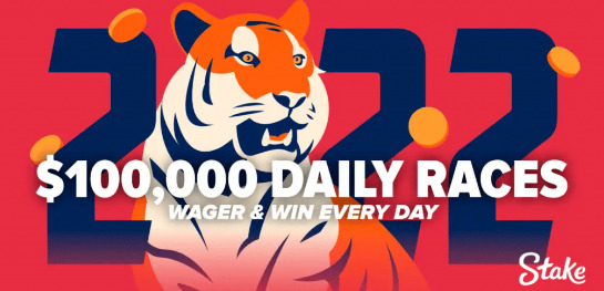 $100,000 DAILY RACESWAGER&WIN EVERY DAY Stake