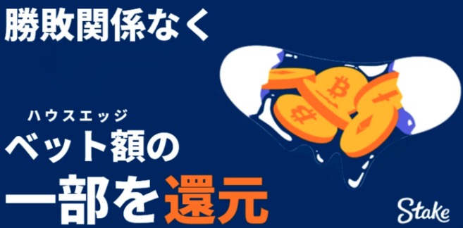 紹介関係なくベット額の一部を還元