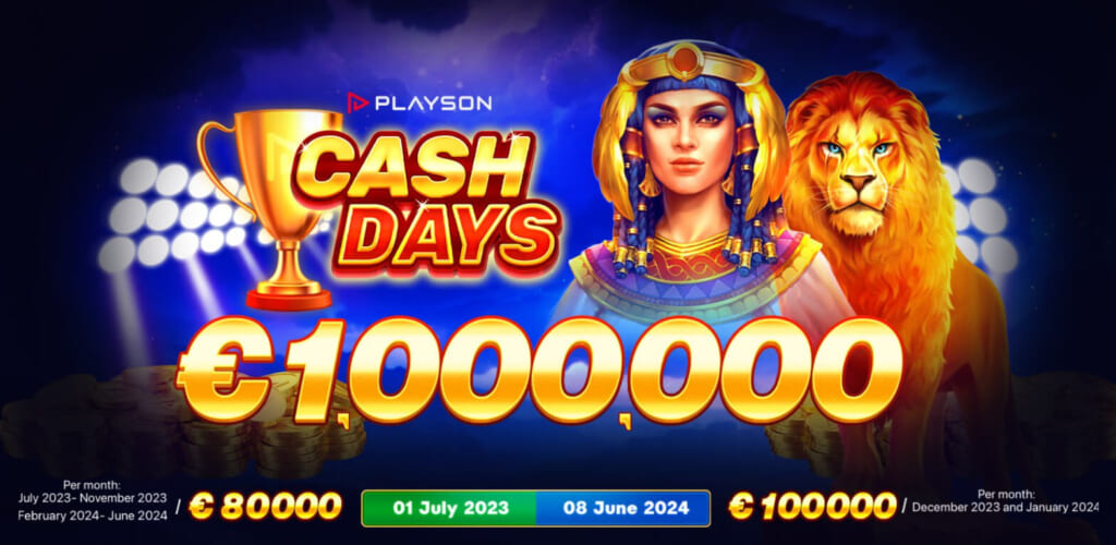 PLAYSONCASHDAYS €1,000,000