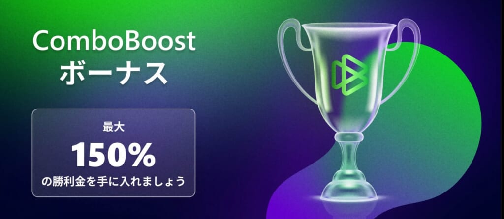 ComboBoostボーナス
最大150%