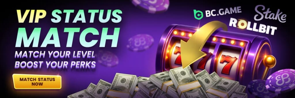 コインカジノの入金ボーナス『Switch Your VIP Status!』の金額や出金条件